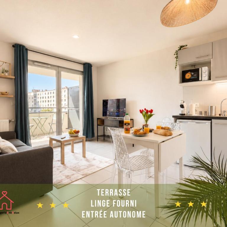 " Coeur Jolimont " Terrasse - WIFI - Linge fourni - Apartment mit 1 Schlafzimmer - 1