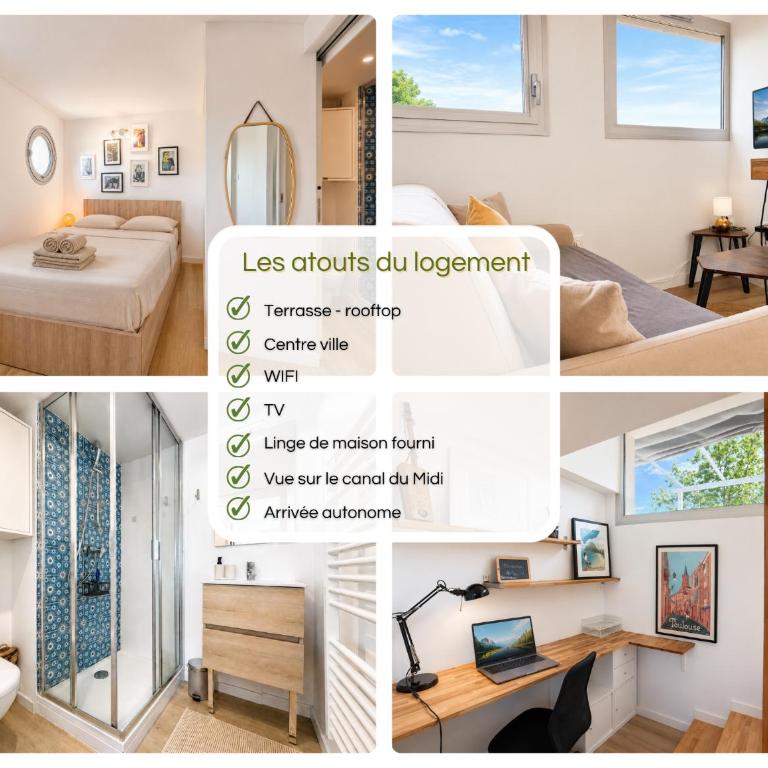 " Rooftop Barcelone " Terrasse - Wifi - TV - Apartamento de 1 dormitorio - 3
