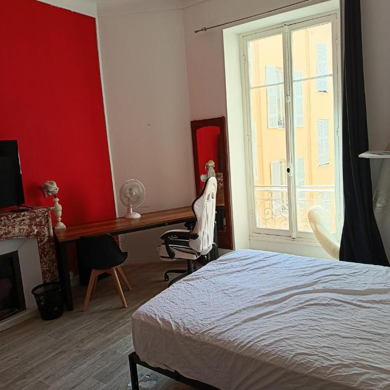au centre de Nice proche de la mer GRANDE chambre climatisée direct tram durandy aéroport - Camera Matrimoniale con Bagno in Comune - 7
