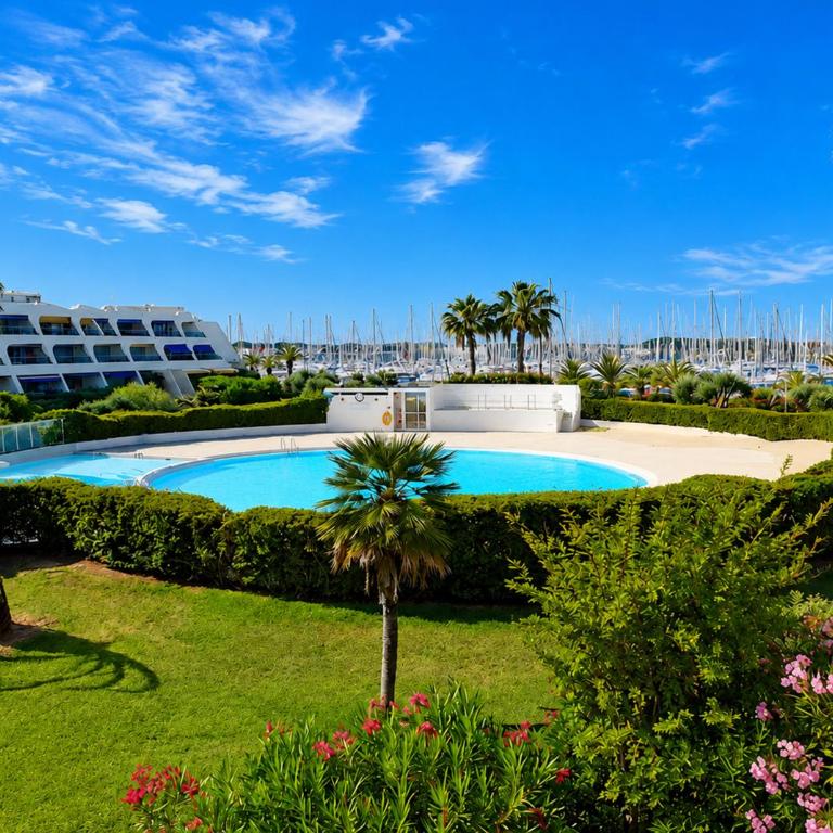 Jardins du port, terrasse et piscine - Appartamento con Terrazza - 1