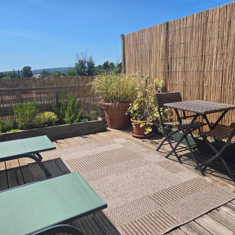 Studio Vert Aix-en-Provence terrasse, piscine, parking - Apartment mit Terrasse - 10