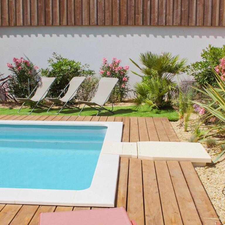 Maison Bleue 8 à 10pers avec Piscine - Haus mit 5 Schlafzimmern - 4