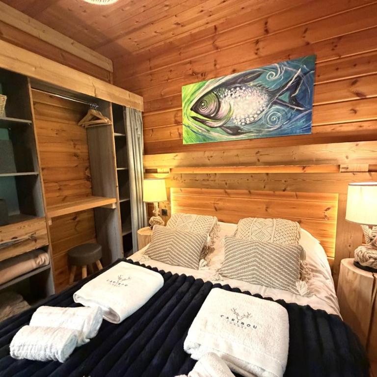 LE FISHING LODGE Chalet en bois avec bain nordique - Chalet - 4