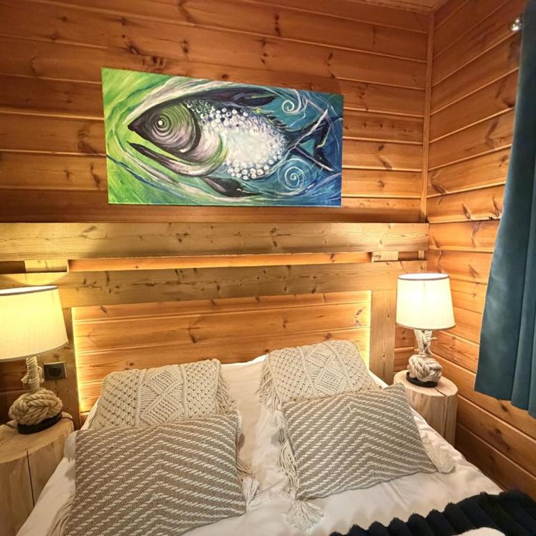 LE FISHING LODGE Chalet en bois avec bain nordique - Chalet - 10