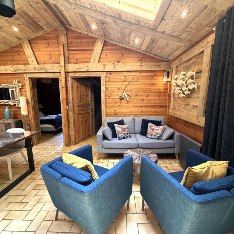 LE FISHING LODGE Chalet en bois avec bain nordique - Chalet - 13