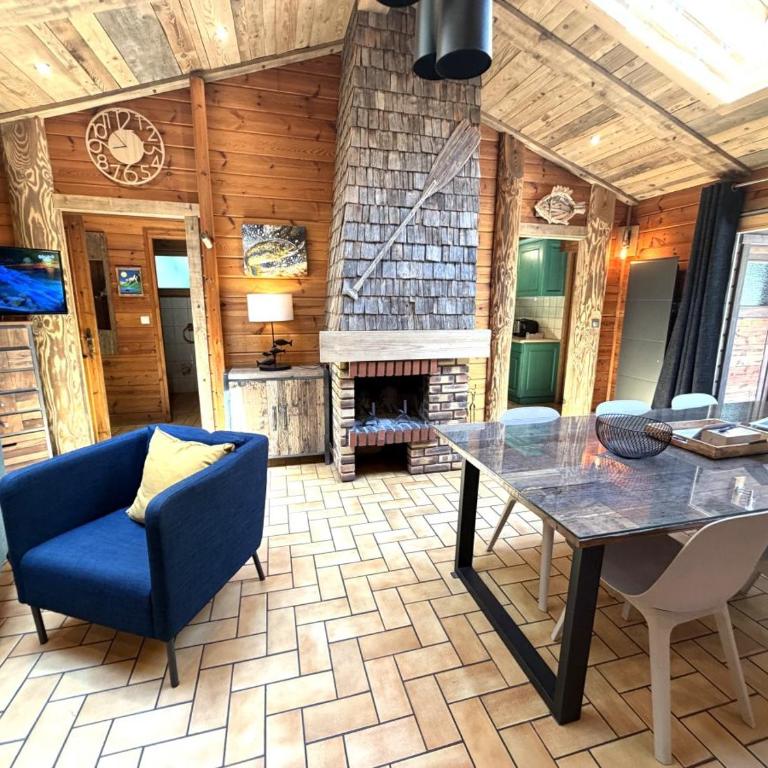 LE FISHING LODGE Chalet en bois avec bain nordique - Chalet - 18