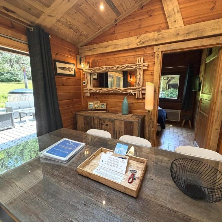 LE FISHING LODGE Chalet en bois avec bain nordique - Chalet - 23