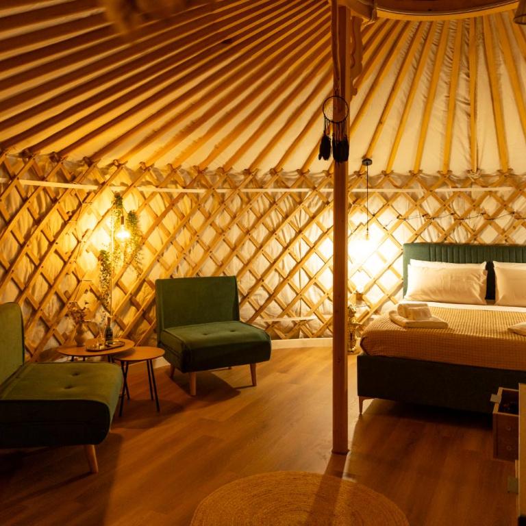 Yurta Glamping B&B San Leone Agrigento - tra mare e pineta - Deluxe Double Room with Sea View - 23