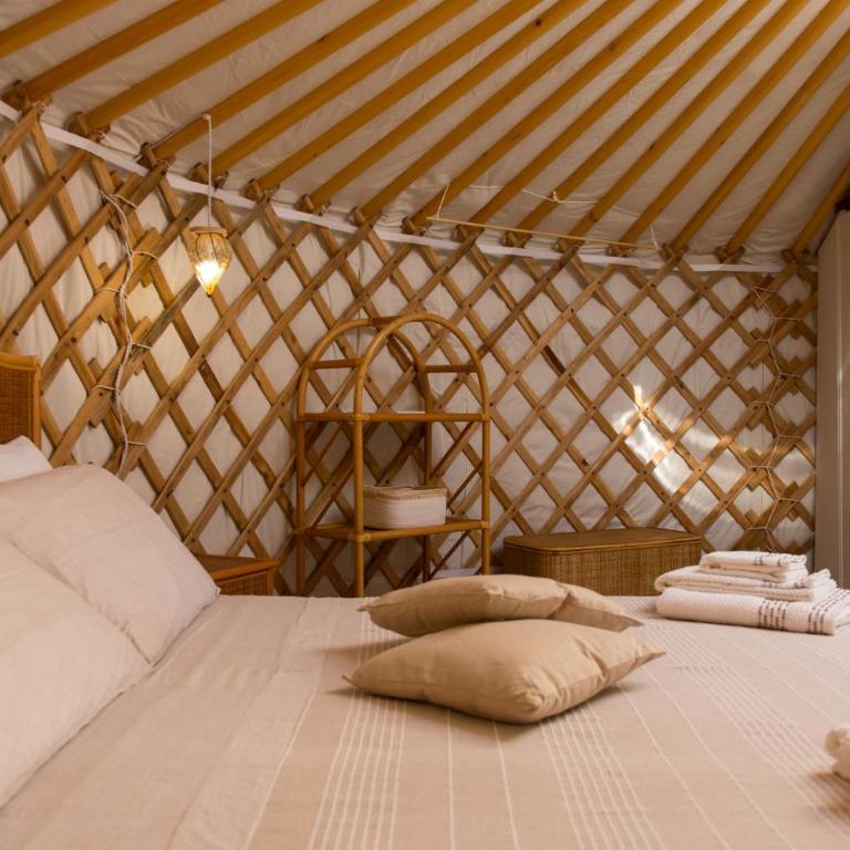 Yurta Glamping B&B San Leone Agrigento - tra mare e pineta - Deluxe Double Room with Side Sea View - 11