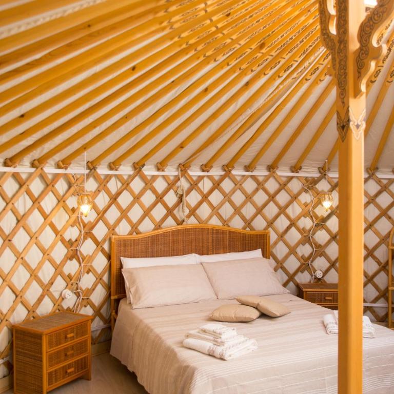 Yurta Glamping B&B San Leone Agrigento - tra mare e pineta - Deluxe Double Room with Side Sea View - 19