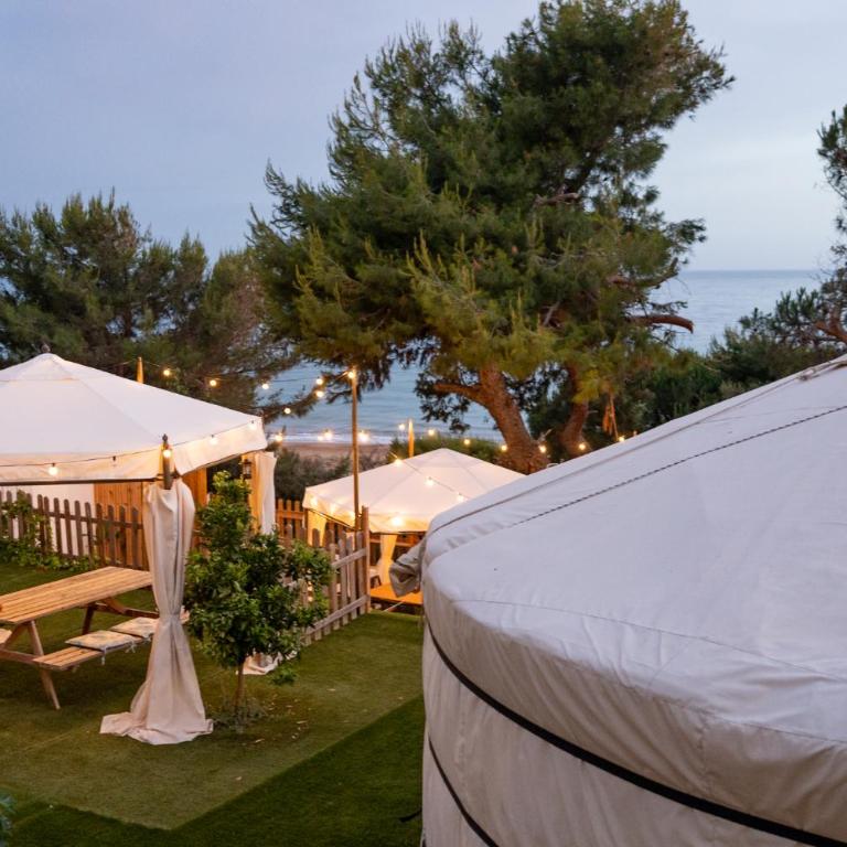Yurta Glamping B&B San Leone Agrigento - tra mare e pineta - Deluxe Double Room with Side Sea View - 15