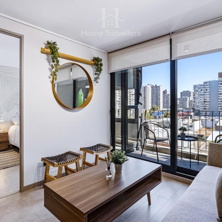 HT Modern Apartment in Ñuñoa with Parking - One-Bedroom Apartment - 18