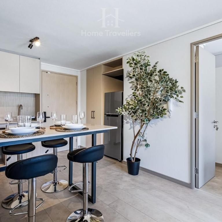 HT Modern Apartment in Ñuñoa with Parking - One-Bedroom Apartment - 21