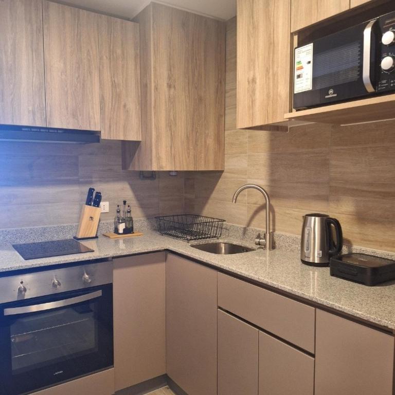 turismo parís Londres Santiago, cercano a metros pleno centro - Apartamento de 1 dormitorio - 2