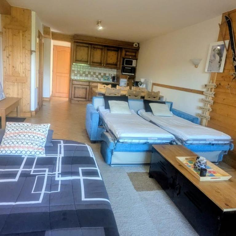 Morillon 1100 Skis aux pieds - Appartement 1 Chambre Supérieur avec Balcon - 6