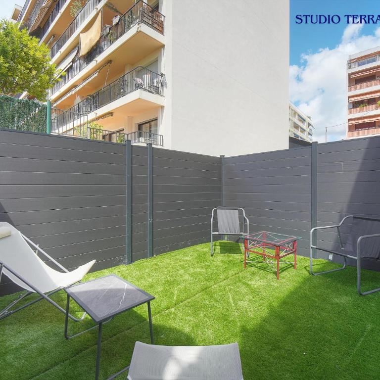Maison VCA - 4 appartements - Wifi Clim - 15 min mer - Studio with Terrace : Lucas - 3