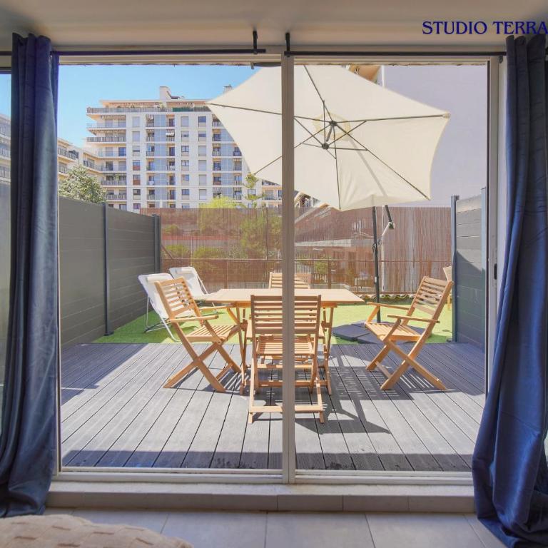 Maison VCA - 4 appartements - Wifi Clim - 15 min mer - Studio with Terrace : Manou - 9