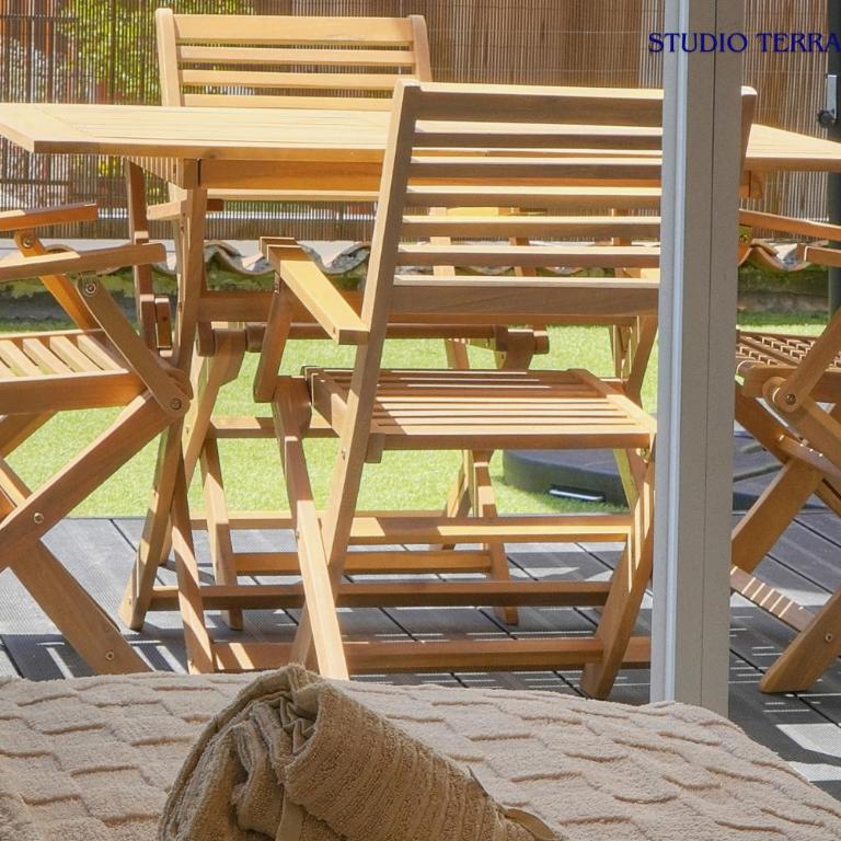 Maison VCA - 4 appartements - Wifi Clim - 15 min mer - Studio with Terrace : Manou - 14