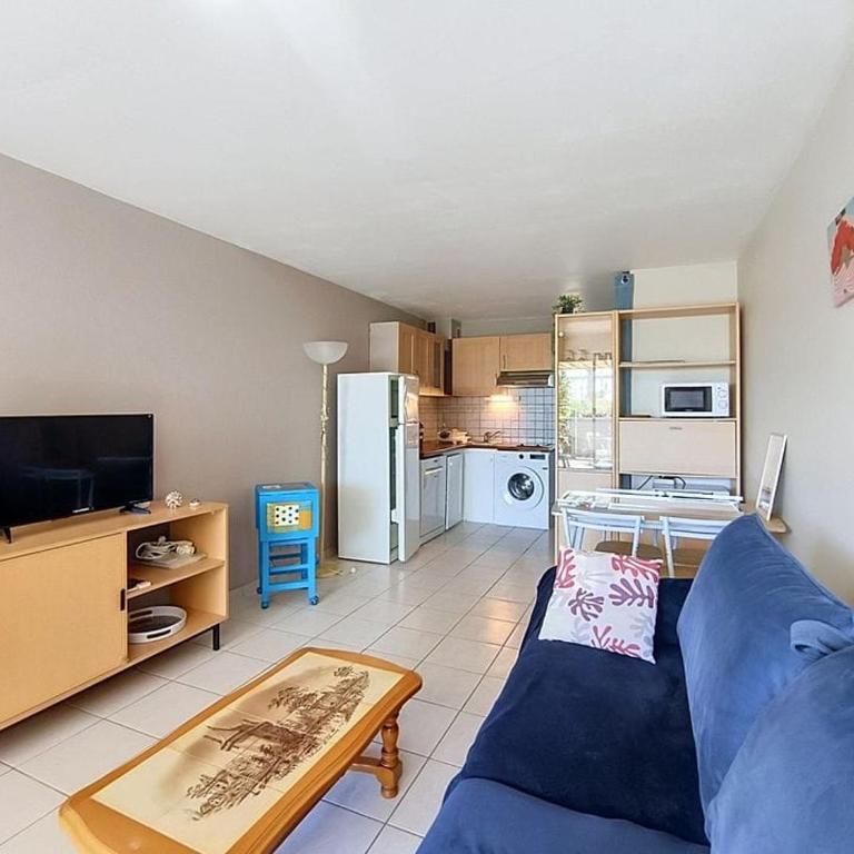 Stud 4 pers , plage 60 m ,terr de 15m clim Parking - Apartamento de 1 dormitorio - 8