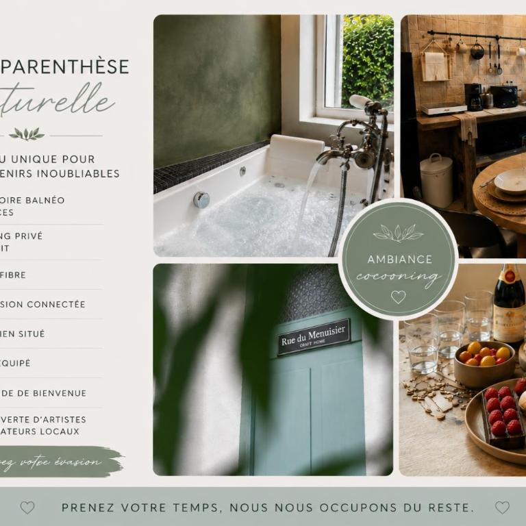 Craft Home - Le menuisier - Balneo - Parking privé - Appartamento con 1 Camera da Letto - 6