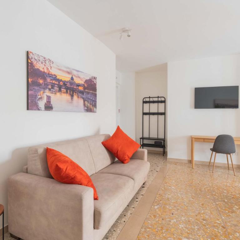 Vatican Light Studio - Metro Cipro - Appartamento Monolocale con 1 Letto Matrimoniale - 12