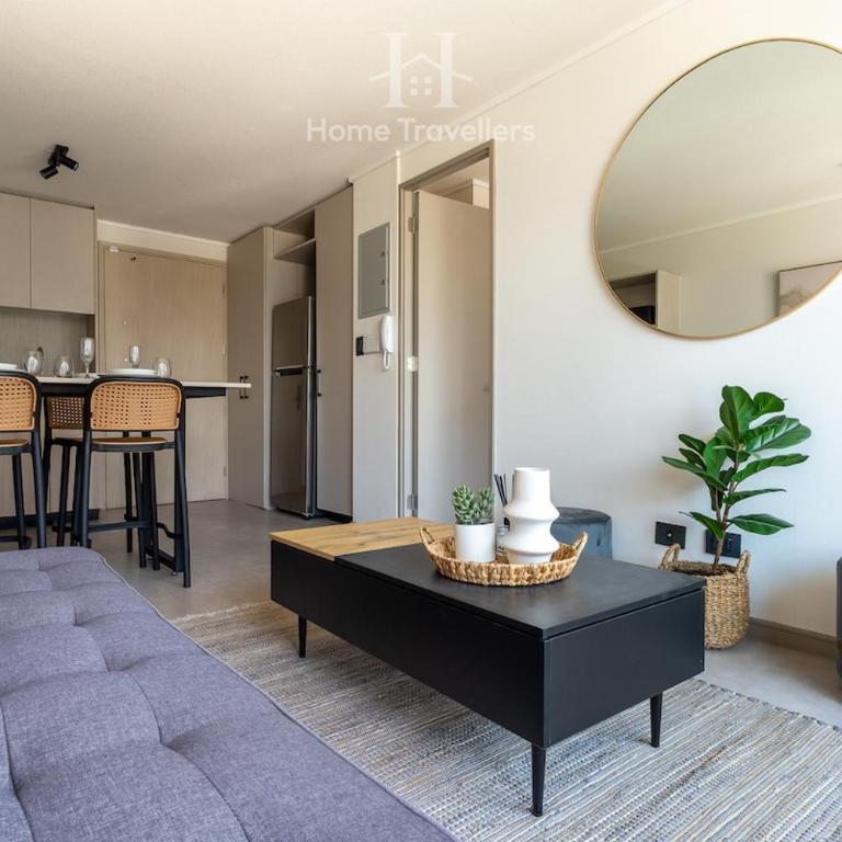 HT Comfortable and fully equipped apartment Vicuña Mackenna - One-Bedroom Apartment - 9
