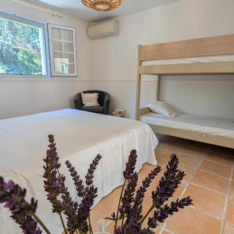 Le Provençal, Terrasse privée, Piscine 4 pers - Apartment mit 1 Schlafzimmer - 8