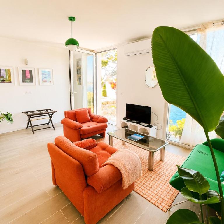 Casa Favelas design Monaco plage - Apartment mit 1 Schlafzimmer, Meerblick und Terrasse - 14