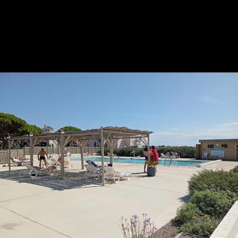 F2 avec terrasse et vue lagune RDC Cap Coudalère - Apartamento de 1 dormitorio con vistas al lago - 25