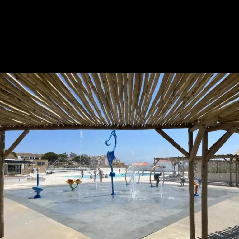 F2 avec terrasse et vue lagune RDC Cap Coudalère - Apartamento de 1 dormitorio con vistas al lago - 23