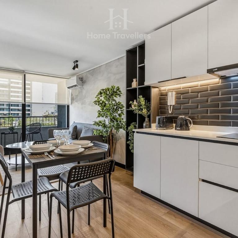 HT Modern apartment with a view in Ñuñoa with AC - One-Bedroom Apartment - 1