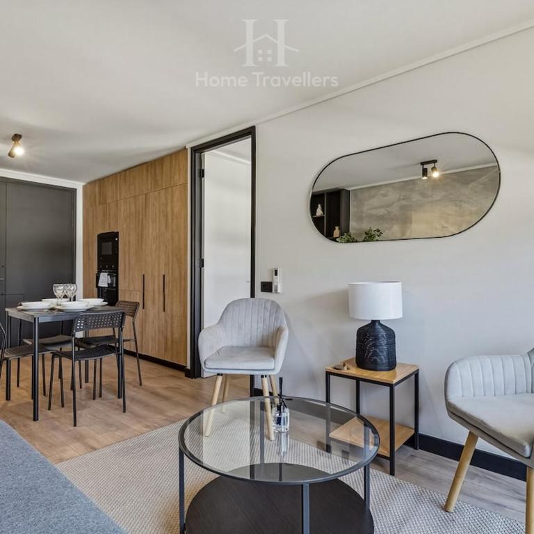 HT Modern apartment with a view in Ñuñoa with AC - One-Bedroom Apartment - 29