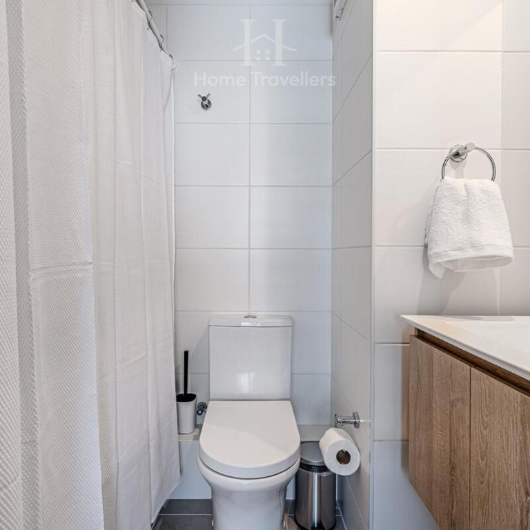 HT Cozy Apartment in Ñuñoa for 3 People with Parking - One-Bedroom Apartment - 13