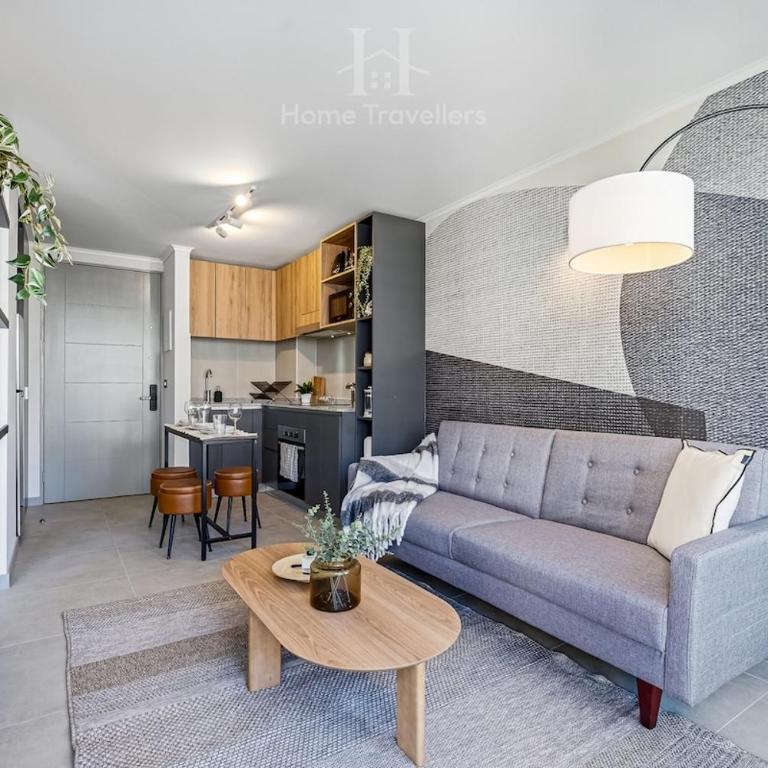 HT Cozy Apartment in Ñuñoa for 3 People with Parking - One-Bedroom Apartment - 17