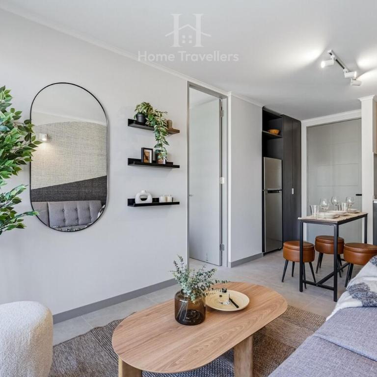 HT Cozy Apartment in Ñuñoa for 3 People with Parking - One-Bedroom Apartment - 19