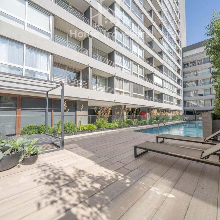 HT Beautiful apartment in Ñuñoa with air conditioning - One-Bedroom Apartment - 6