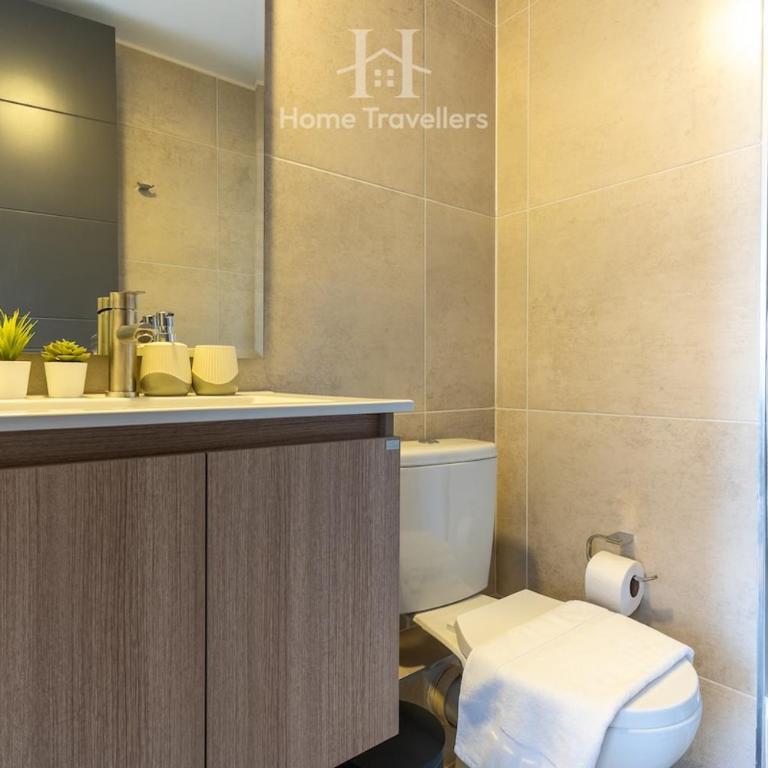 HT Moderno depto para 4 PAX with parking and AC - Two-Bedroom Apartment - 14
