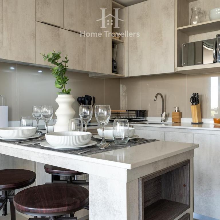 HT Moderno depto para 4 PAX with parking and AC - Two-Bedroom Apartment - 26