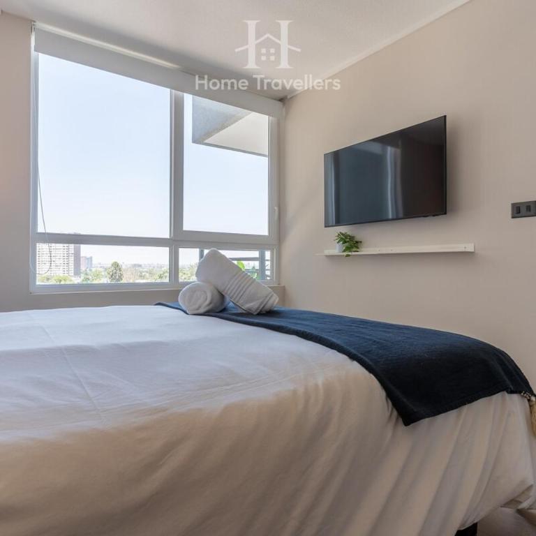 HT Moderno depto para 4 PAX with parking and AC - Two-Bedroom Apartment - 35