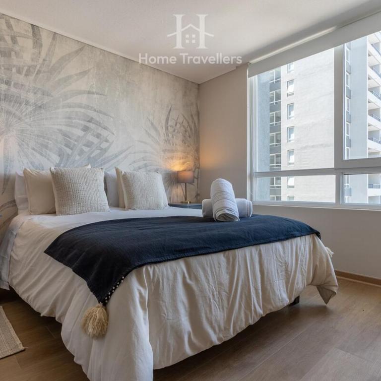 HT Moderno depto para 4 PAX with parking and AC - Two-Bedroom Apartment - 38