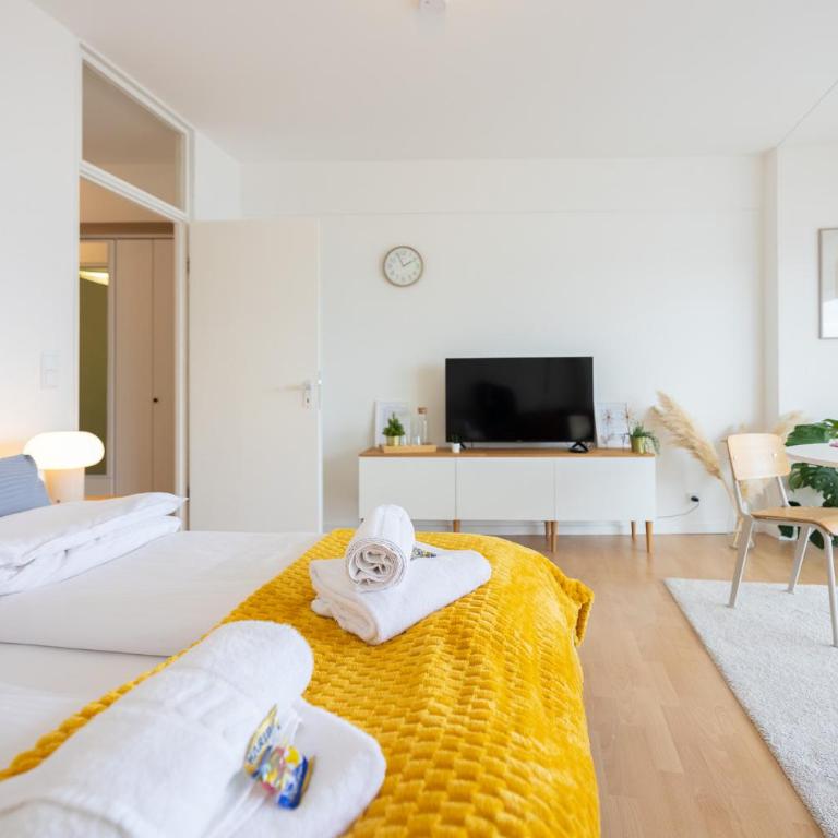 Business & Relax Skyline-View Wlan - One-Bedroom Apartment - 11