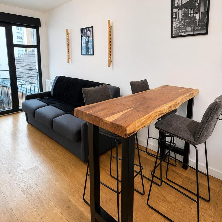 Cozy studio with Eiffel view, Paris 14 - Studio Lit King-Size - 15