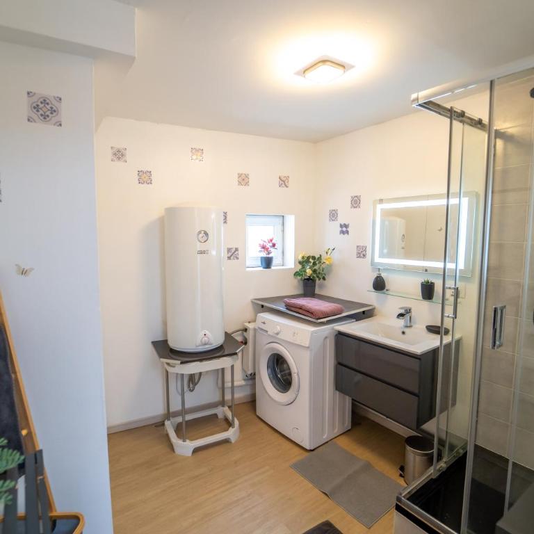Le Spacieux Appartement Jacuzzi & Terrasse Parking Honfleur 10min plage - Haus mit 2 Schlafzimmern - 5