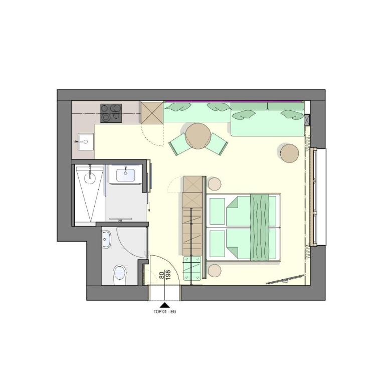 Haus Elisabeth - Apartment mit 1 Schlafzimmer - 5