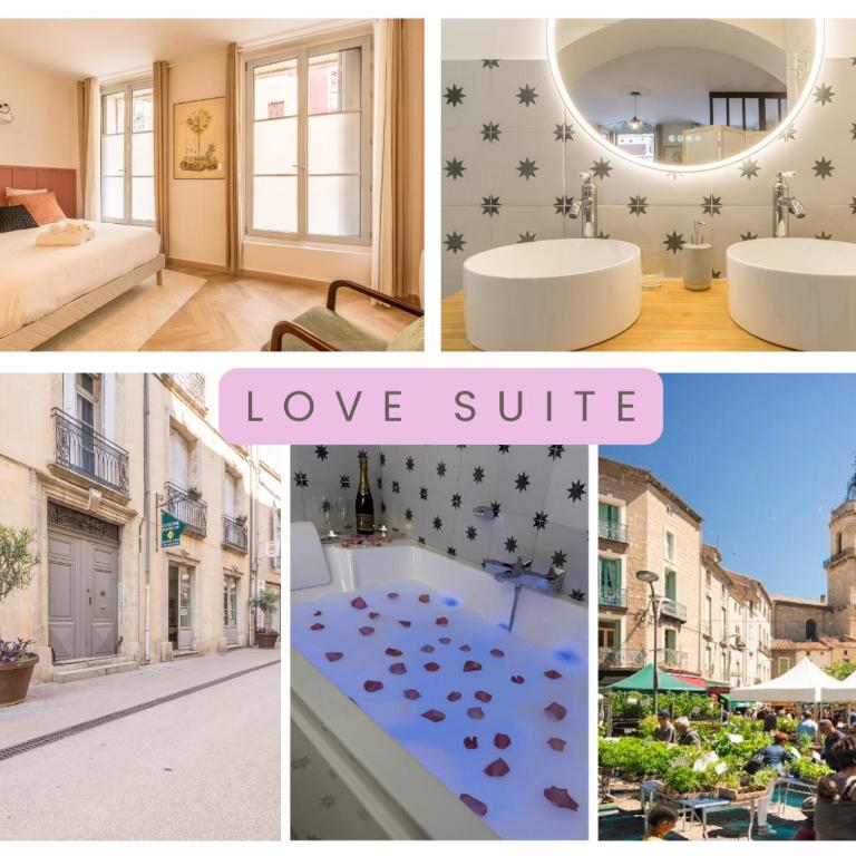 LOVE Suite - Balnéo - Vidéoprojecteur - Plein Centre - Free WiFi - Appartement 1 Chambre - 1