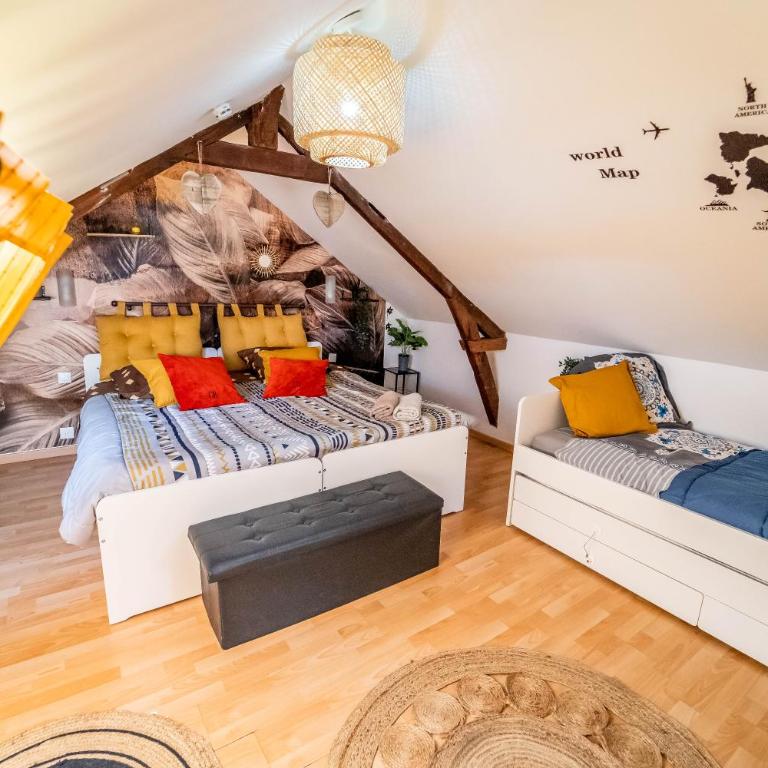 Double Appartement Parking Honfleur 10min plage - Appartement 3 Chambres avec Vue - 36