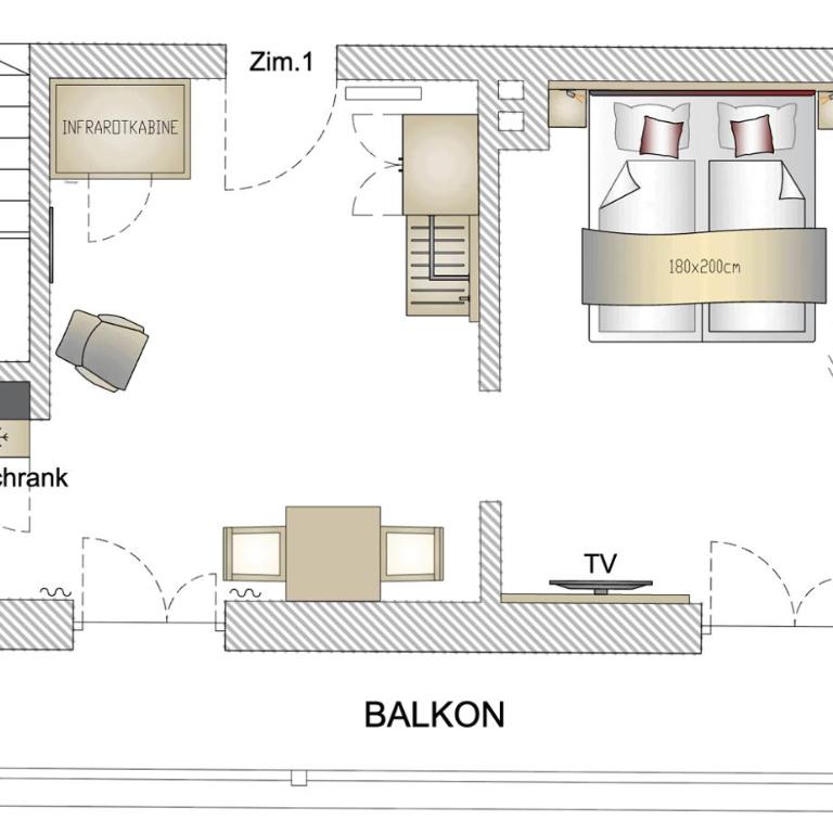 Gästehaus am Kurparkweg, Frühstückspension - Budget Doppelzimmer - 2