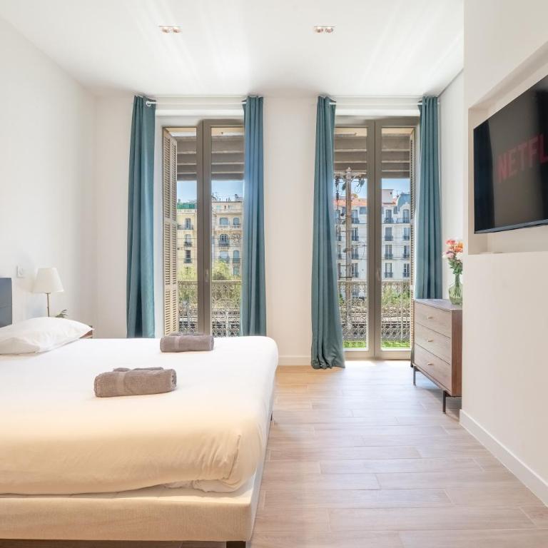 Maison Rouget - Chambre 1 - Mimosa - Chambre Double Standard avec Salle de Bains Commune - 1