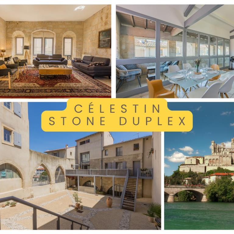 Célestin - Charming Historic Stone Duplex with Private Patio & Air Conditioning - Appartement 3 Chambres - 1