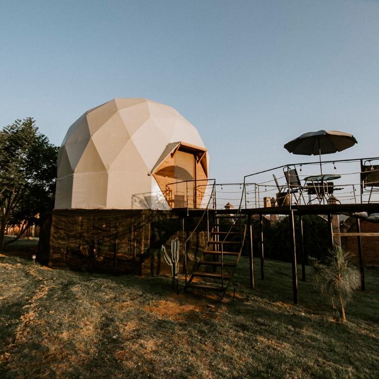 Lumbai Glamping Mazamitla - Zimmer mit Queensize-Bett und Whirlpool-Badewanne - 20